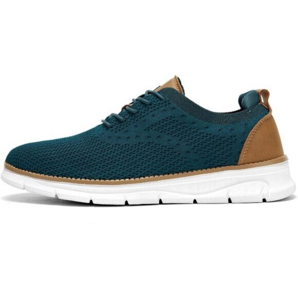 ⚡Men's Z53 Turquoise Mesh Casual Walking Business Oxfords Lightweight Sneakers - Picture 4 of 7